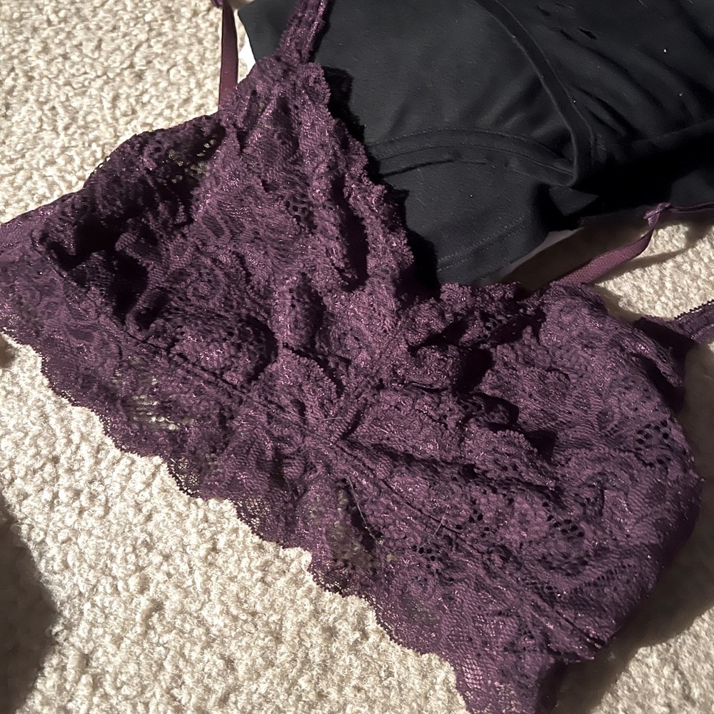 Express One Eleven Bralette size large. New. Purple